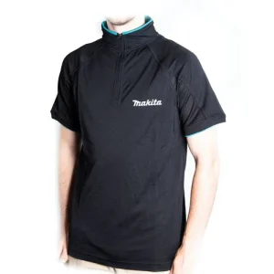 Makita Fahrrad Shirt T-Shirt Größe L 100% Polyester ( 98P138-L ) Farbe schwarz Ausverkauf