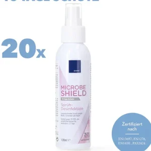 Zoono Z-71 Micobe Shield 20x Flächendesinfektionsmittel 120 ml Schutz für mind. 15 Tage auf Oberflächen gegen 99,99 % aller Keime ( Zertifiziert nach PAS 2424 / EN13697 / EN1276 / EN1650 ) Zertifiziert