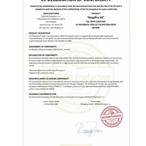 Geprüft VK RespiPro Atemschutz Maske 2 Stk. Wiederverwendbar Nanofasermembran Kupferoxid Beschichtung blockiert 99,7 - 99,9% der Viren EU-Norm RFU 02.075