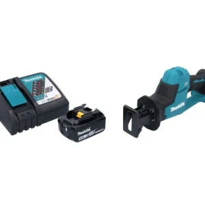 Zertifiziert Makita DJR 189 RT1 Akku Reciprosäge Säbelsäge 18 V Brushless + 1x Akku 5,0 Ah + Ladegerät