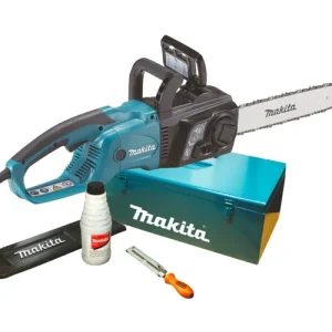 Zertifiziert Makita UC 3551 AK Elektro Kettensäge 2000 W 35 cm 14,5 m/s 3/8" + Zubehör + Koffer
