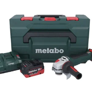 Zertifiziert Metabo WPB 18 LT BL 11-125 Quick Akku Winkelschleifer 18 V 125 mm Brushless + 1x Akku 10,0 Ah + Ladegerät + metaBOX
