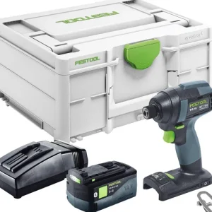 Zertifiziert Festool TID 18-Basic Akku Schlagschrauber 18 V 180 Nm 1/4" + 1x Akku 5,0 Ah + Ladegerät + Systainer