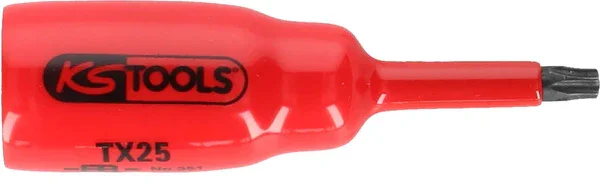 Zertifiziert KS TOOLS 3/8" Bit-Stecknuss mit Schutzisolierung für Torx-Schrauben, T30, kurz ( 117.2459 )