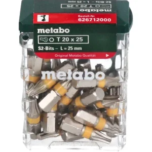 Saisonangebot Metabo Bit Box 25x T20 25 mm Torx Bit ( 626712000 )