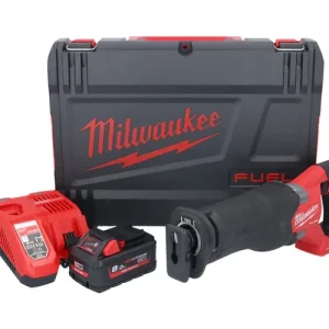 Super-Preis Milwaukee M18 ONEFSZ-801X Akku Recipro Säbelsäge 18 V Brushless + 1x Akku 8,0 Ah + Ladegerät + HD Box
