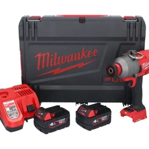 Sonderangebot Milwaukee M18 ONEFHIWH716-402X Akku Schlagschrauber 18 V 1017 Nm 7/16" Brushless + 2x Akku 4,0 Ah + Ladegerät + HD Box