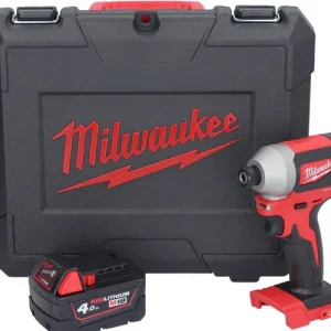 Milwaukee M18 CBLID-401C Akku Schlagschrauber 18 V 180 Nm 1/4" Brushless + 1x Akku 4,0 Ah + Koffer - ohne Ladegerät Billig