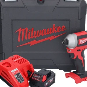Milwaukee M18 CBLID-501C Akku Schlagschrauber 18 V 180 Nm 1/4" Brushless + 1x Akku 5,0 Ah + Ladegerät + Koffer Preisreduziert