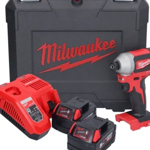 Direkt Vom Hersteller Milwaukee M18 CBLID-502C Akku Schlagschrauber 18 V 180 Nm 1/4" Brushless + 2x Akku 5,0 Ah + Ladegerät + Koffer