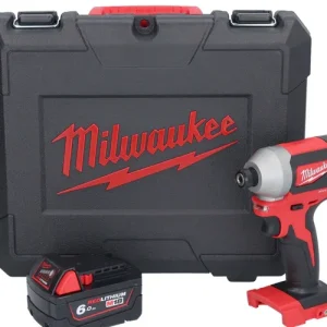 Milwaukee M18 CBLID-601C Akku Schlagschrauber 18 V 180 Nm 1/4" Brushless + 1x Akku 6,0 Ah + Koffer - ohne Ladegerät Schnäppchen