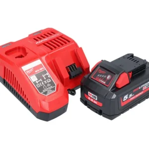 Milwaukee M18 NRG-551 Akku Starter Set High Output 18 V + 1x Akku 5,5 Ah ( 4932464712 ) + M12-18 FC Ladegerät ( 4932451079 ) Schnäppchen