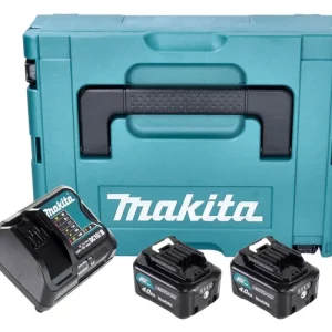 Finale Aktion Makita Power Source Kit ( 197641-2 ) 2x BL 1041 B Akku 12 V max. 4,0 Ah CXT + DC 10 SB Ladegerät + Makpac