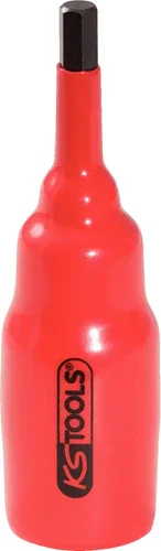 Ausverkauf KS TOOLS 1/2" Bit-Stecknuss mit Schutzisolierung für Innensechskant-Schrauben, 12mm, 95mm lang ( 117.1156 )