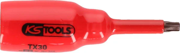 Neuheit KS TOOLS 1/2" Bit-Stecknuss mit Schutzisolierung für Torx-Schrauben, T60, kurz ( 117.2443 )