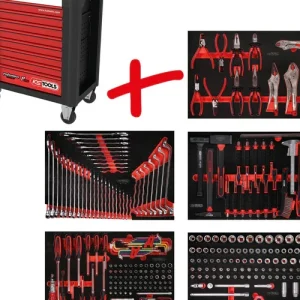 KS TOOLS Performanceplus Werkstattwagen-Satz P10 mit 279 Werkzeugen für 5 Schubladen ( 810.5279 ) Neu