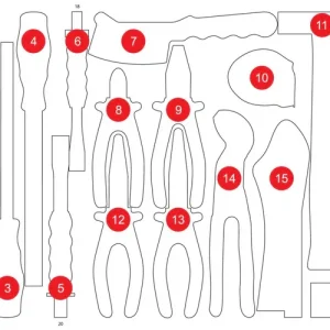 Preiswert KS TOOLS Leere Schaumstoffeinlage zu 811.0017 ( 811.0017-97 )