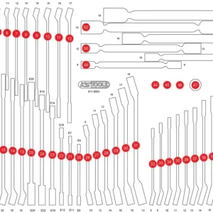 KS TOOLS Leere Schaumstoffeinlage zu 811.0053 ( 811.0053-97 ) Online Kaufen