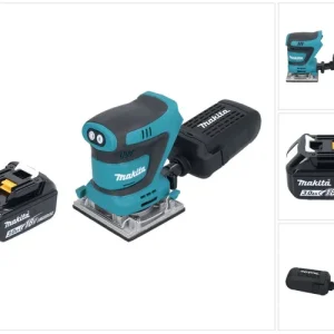 Makita DBO 484 F1 Akku Schwingschleifer 18 V 112 x 102 mm + 1x Akku 3,0 Ah - ohne Ladegerät Nur Heute