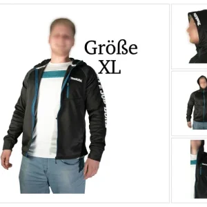 Günstig Makita Polar Tec Hoodie Jacke XL mit Kapuze Arbeit und Freizeit ( 98P214-XL ) 100 % Polyester