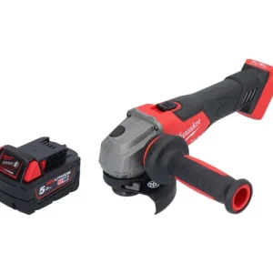Zertifiziert Milwaukee M18 FSAG115X-501 Akku Winkelschleifer 18 V 115 mm Brushless + 1x Akku 5,0 Ah - ohne Ladegerät