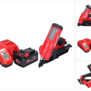 Zertifiziert Milwaukee M18 FFN-801 Akku Nagler 18 V 50 - 90 mm Brushless + 1x Akku 8,0 Ah + Ladegerät