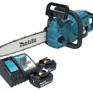 Zertifiziert Makita DUC 357 RG2X3 Akku Kettensäge 18 V 35 cm Brushless + 2x Akku 6,0 Ah + Ladegerät