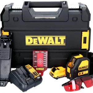DeWalt DCE 088 D1R Akku Linienlaser 12 V rot + 1x Akku 2,0 Ah +Ladegerät + TSTAK Knallerangebot