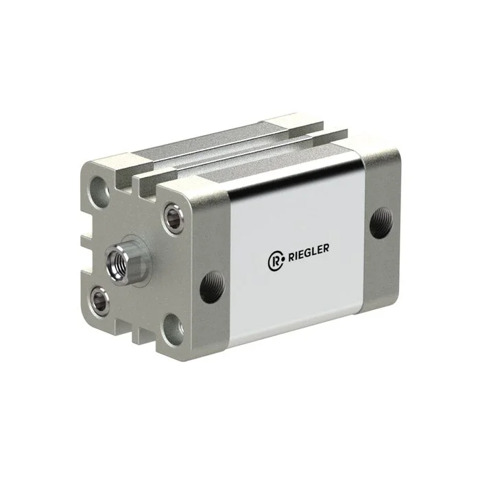 Zertifiziert RIEGLER Kompaktzylinder, doppeltwirkend, IG, Ø50, Hub150, G1/8, ISO21287