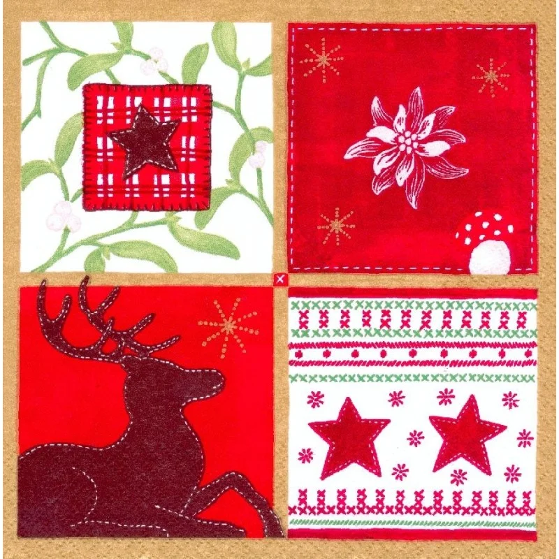 Zertifiziert PAPSTAR Servietten nordischen Stil 11333