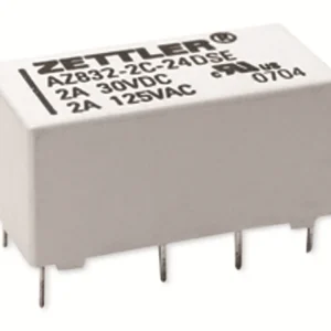 ZETTLER Printrelais, AZ832P2-2C-5DE, 5V, 2 Wechsler, 30V/DC, THT Bestpreis