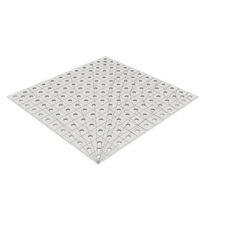 2D Lochplatte D16-6-1700 mm x 300mm – Lochraster 50x50 Angebot