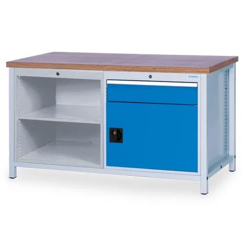 Zertifiziert Bedrunka+Hirth cabinet workbench, depth 750 mm, R 24-24, number of drawers: 1